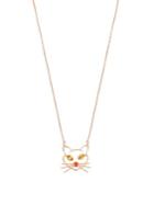 Betsey Johnson Critter Necks Cat Pendant Necklace