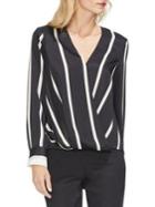 Vince Camuto Sunrise Bay Striped Wrap Front Top