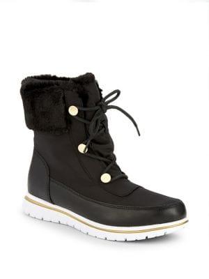 Carvela Randy Faux Fur Lace-up Boots