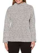 Rafaella Petites Petite Chevron Long-sleeve Top