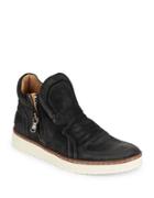 John Varvatos Baret Leather Hi-top Sneakers