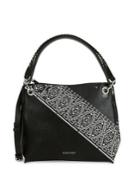 Calvin Klein Printed Leather Hobo Bag With Pouch