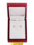 Lord & Taylor 14k White Gold & Diamond Basket Stud Earrings, 1.5 Tcw