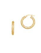Lord & Taylor Richline 14k Yellow Gold Round Hoop Earrings