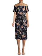 Dorothy Perkins Off-the-shoulder Floral Jumpsuit