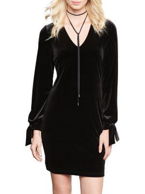 Karen Kane V-neck Tie-sleeve Dress