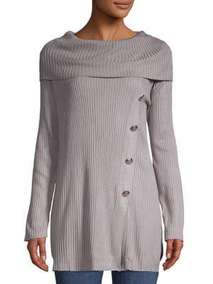 Ivanka Trump Ribbed Long-sleeve Sweater