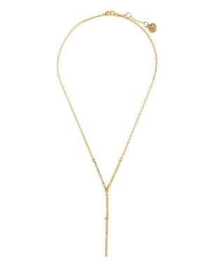 Vince Camuto Clean Line Pave Crystal Y-necklace