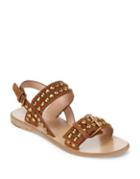 Marc Jacobs Tawny Leather Flat Sandals
