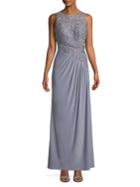 Cachet Sequin Tucked Gown