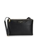 Karl Lagerfeld Paris Vic Doreen Leather Double-zip Crossbody Bag