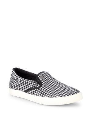 Lauren Ralph Lauren Houndstooth Slip-on Sneakers