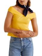 Mango Off-the-shoulder Cropped Top