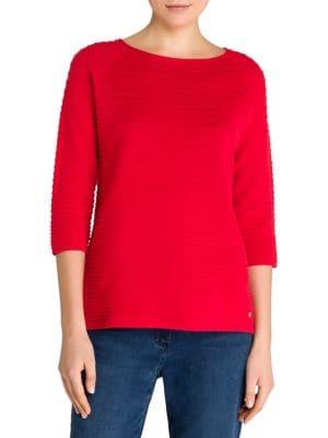 Olsen Color Love Cotton-blend Ottoman Sweater