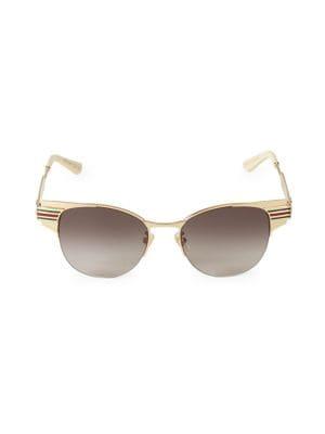 Gucci 52mm Met Round Sunglasses
