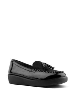 Fitflop Paige Patent Leather Moccasin Loafers