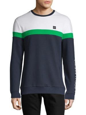 Calvin Klein Performance Colorblock Logo Long-sleeve Top