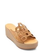 Matisse Cabrio Geometric Suede Slide Wedge Sandals
