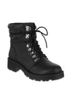 Mia Lindsey Faux Leather Combat Boots