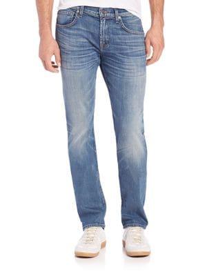 7 For All Mankind The Straight Faded Jeans