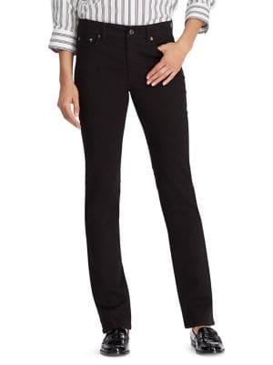 Lauren Ralph Lauren Petite Premier Sateen Straight Pants