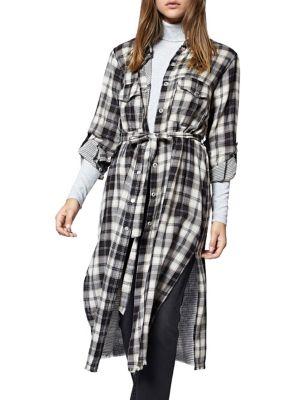 Sanctuary Boyfriend For Life Plaid Midi Top