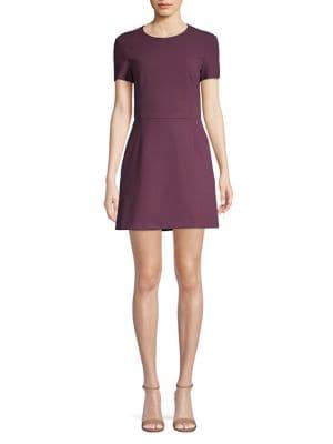 French Connection Sundae Whisper Short-sleeve A-line Dress
