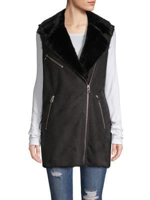 Vero Moda Sleeveless Faux-fur Vest