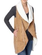 Catherine Catherine Malandrino Leonide Faux Shearling And Faux Suede Vest