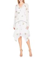 Rachel Rachel Roy Long-sleeve Printed Chiffon Dress
