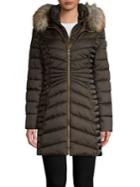 Laundry By Shelli Segal Faux Fur-trim Quilted Jacket