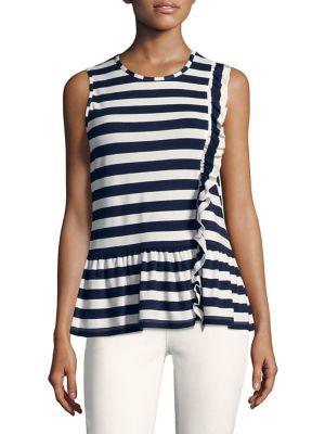 Ivanka Trump Striped-print Top