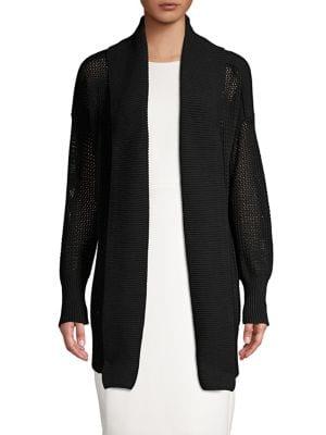Donna Karan Knit Open Front Cardigan