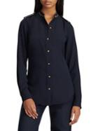 Lauren Ralph Lauren Straight-fit Triple-georgette Shirt