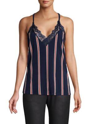 Vero Moda Striped Lace Cami