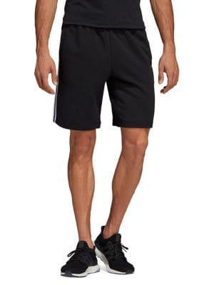 Adidas Logo Cotton Blend Shorts