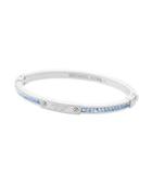 Michael Kors Fashion Sapphire, Crystal And Stainless Steel Bangle
