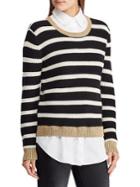 Lauren Ralph Lauren Striped Layered Sweater