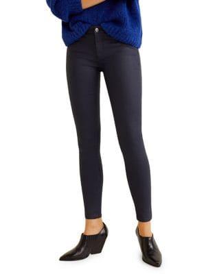 Mango Waxed Skinny-fit Jeans