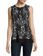 Karl Lagerfeld Paris Lace-accented Shell