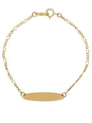 Lord & Taylor 14k Yellow Gold Figaro Chain Necklace