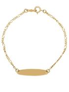Lord & Taylor 14k Yellow Gold Figaro Chain Necklace