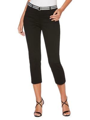 Rafaella Petite Belted Pique Capris