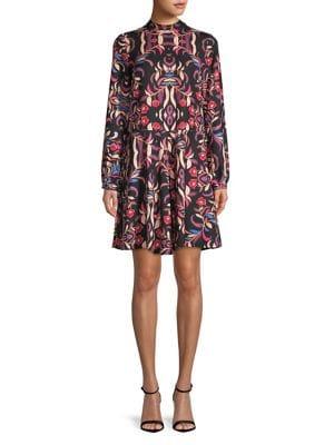 Vero Moda Long-sleeve Floral Shift Dress