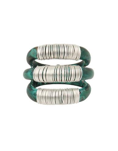 Robert Lee Morris Mothers Day Wire Wrapped Sculptural Multi Row Patina Ring