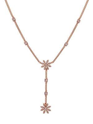 Givenchy Swarovski Crystal Lariat Necklace