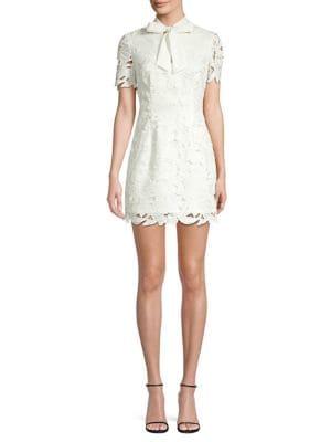 Black Halo Saracen Bow Mini Dress