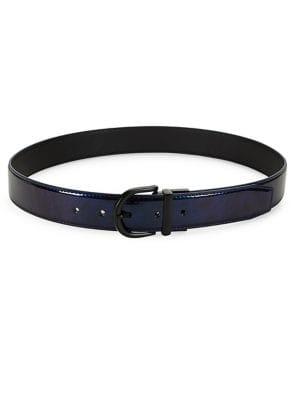 Steve Madden Faux Leather Marble Belt