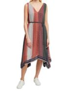 French Connection Caprice Printed Asymmetric Dress