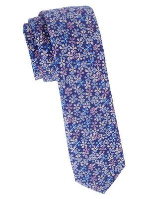 Tommy Hilfiger Floral Cotton Slim Tie